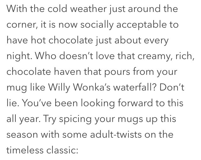 π Adult Hot Chocolate Recipes!