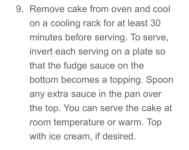 Chocolate Pudding Cake 