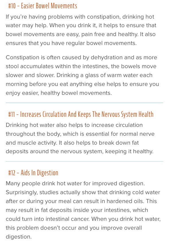 12 Exciting Benefits of Drinking Warm / Hot Water 👍
