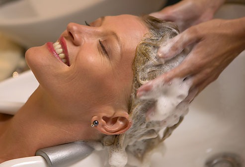 3. Lather up but only at the scalp: “You only need to shampoo the hair at the scalp, particularly at the nape. The best way to lather up is from roots to ends. The hair closest to the scalp is the youngest and will inevitably be the oiliest, while the end of the hair is the oldest and usually driest