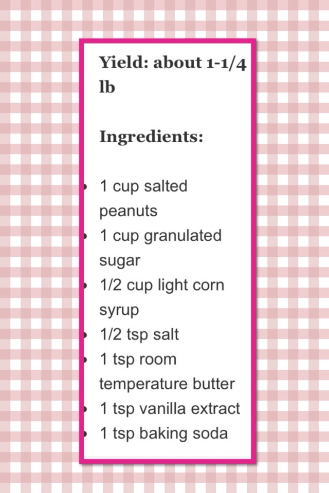 10 Minute Microwave PEANUT BRITTLE~