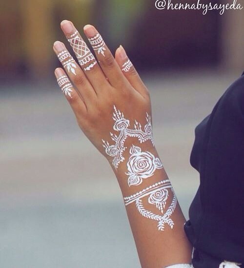 Silver Henna Designs 😍💞