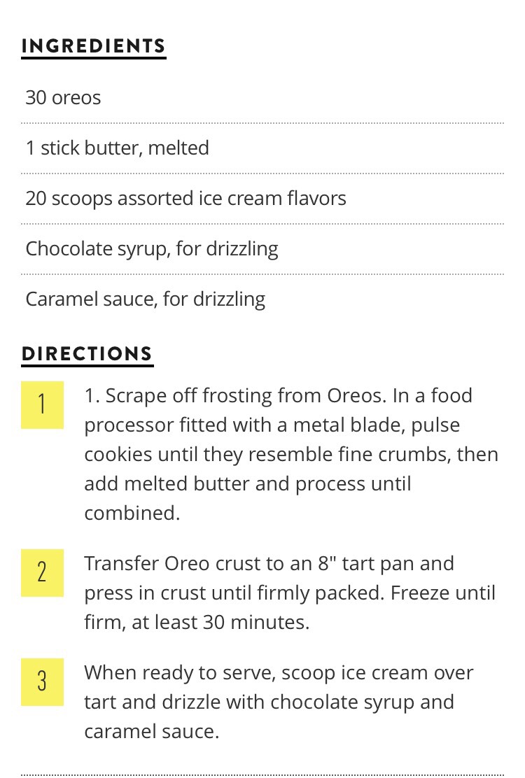 ✨No Bake Oreo Ice Cream Tart✨