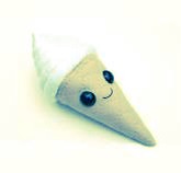 Take an ice cream cone and using green food colouring paint the cone green! (Place it on the cupcake at this point)
