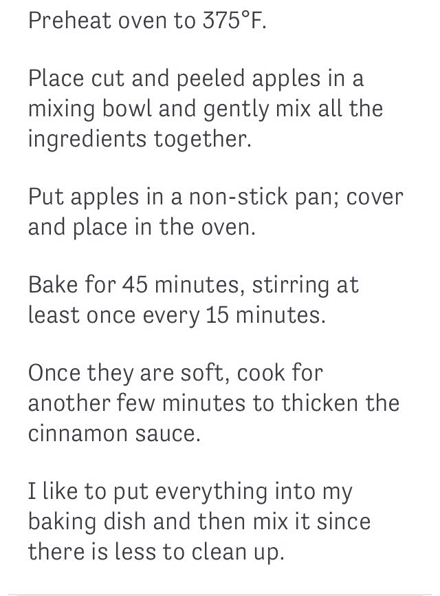 Hot Baked Cinnamon Apples Recipe