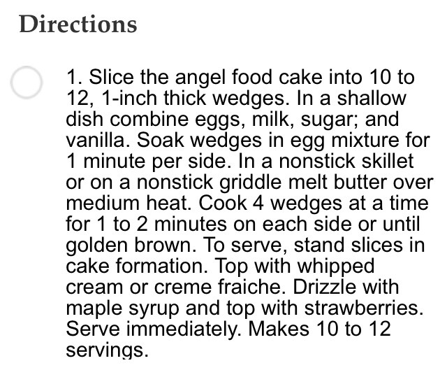 French-Toasted Angel Food Cake