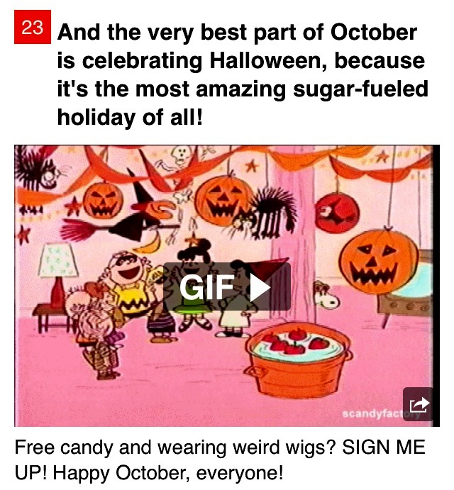 24 Reasons To Love 🎃ctober