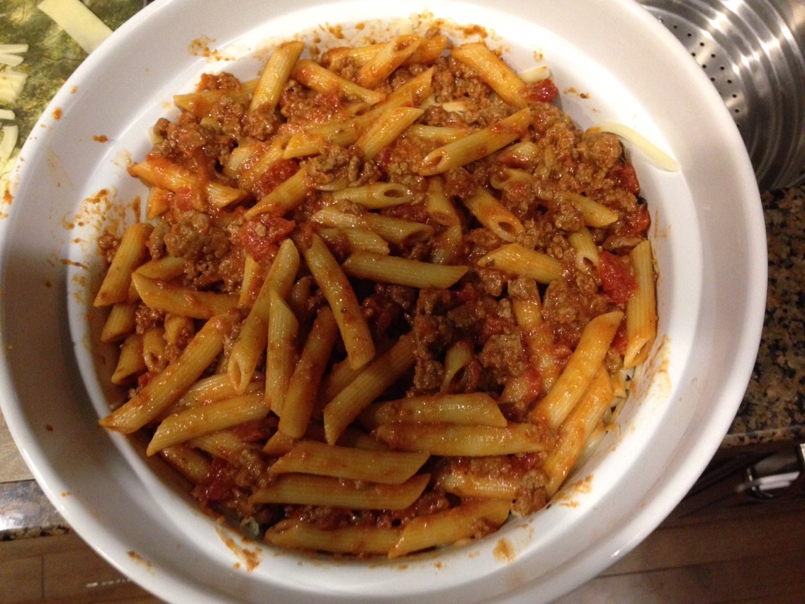 Add second layer of pasta