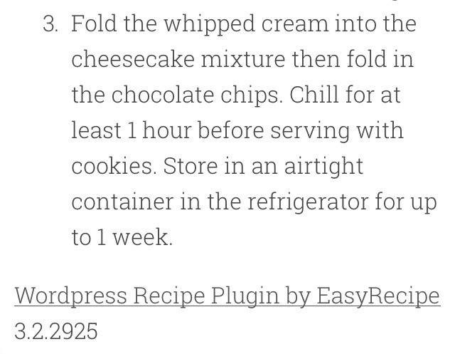 Mint Chocolate Chips Cheesecake Dip