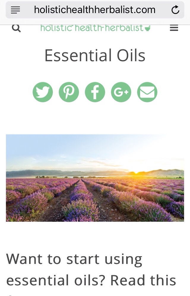 Check this out for more information on essential oils + you're also able to buy high quality essential oils here!
VISIT | http://www.holistichealthherbalist.com/essential-oils-3/