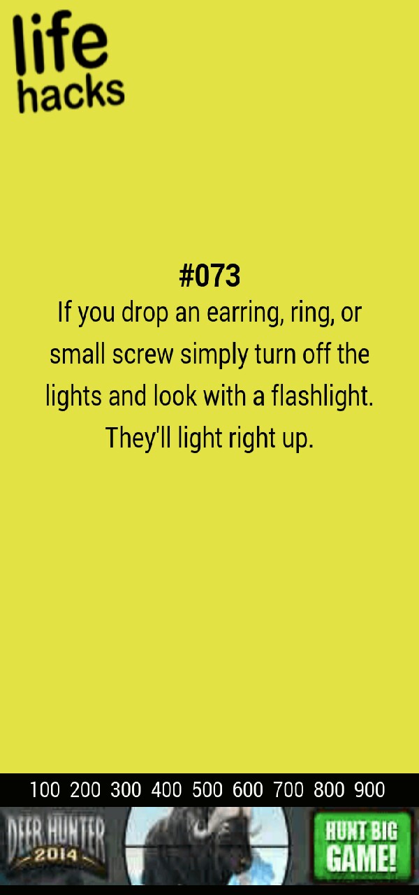 LIFE HACKS -PART 1