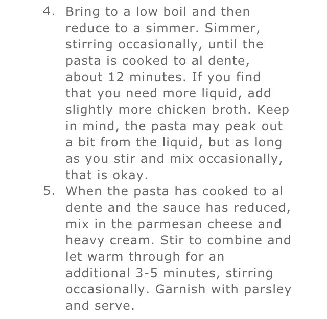 ONE POT Creamy Chicken Marsala Pasta