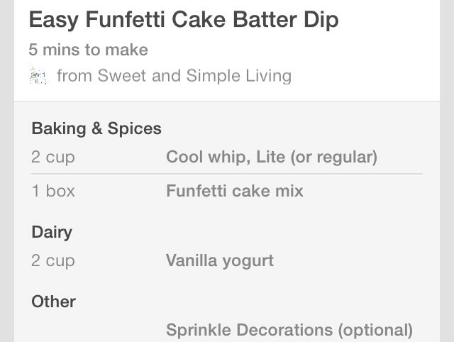 Cake Batter Dip!!!