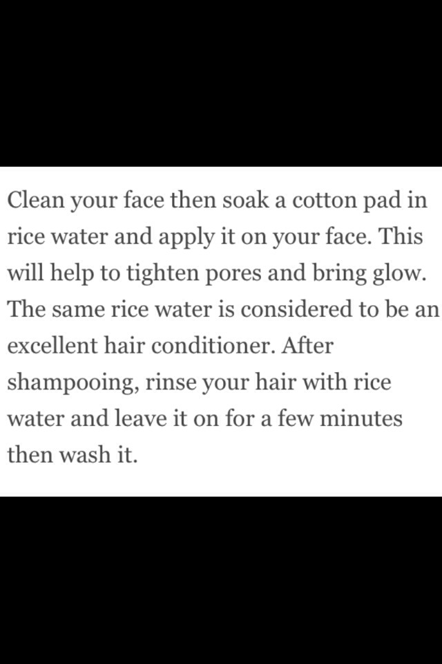 Benefits Of Rice Water 🍚