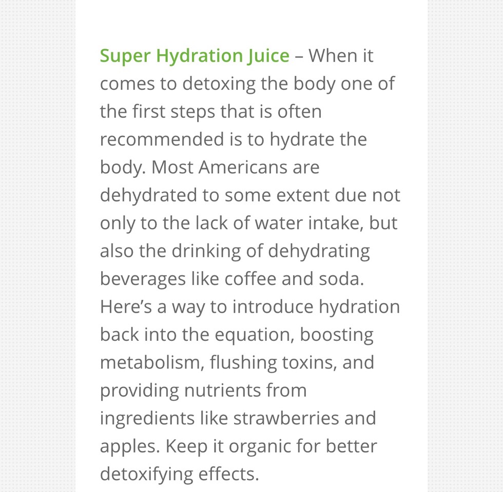 32 Detox Drinks! Good Luck!!