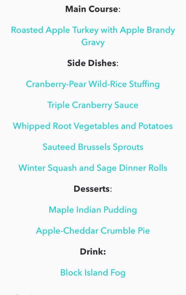 Thanksgiving Menu Plans #friendsgiving