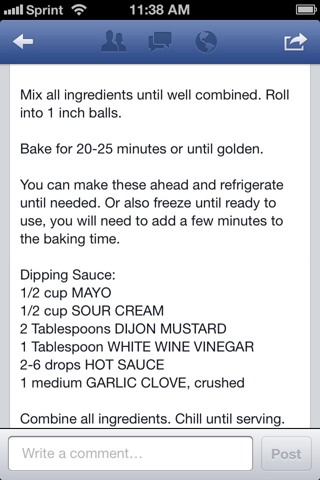 Cream cheese Sausage Balls With Creamy Mustard Dipping Sauce