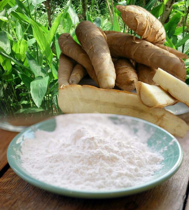 Arrowroot Powder. You can find this in the cooking aisle at your local grocery store.