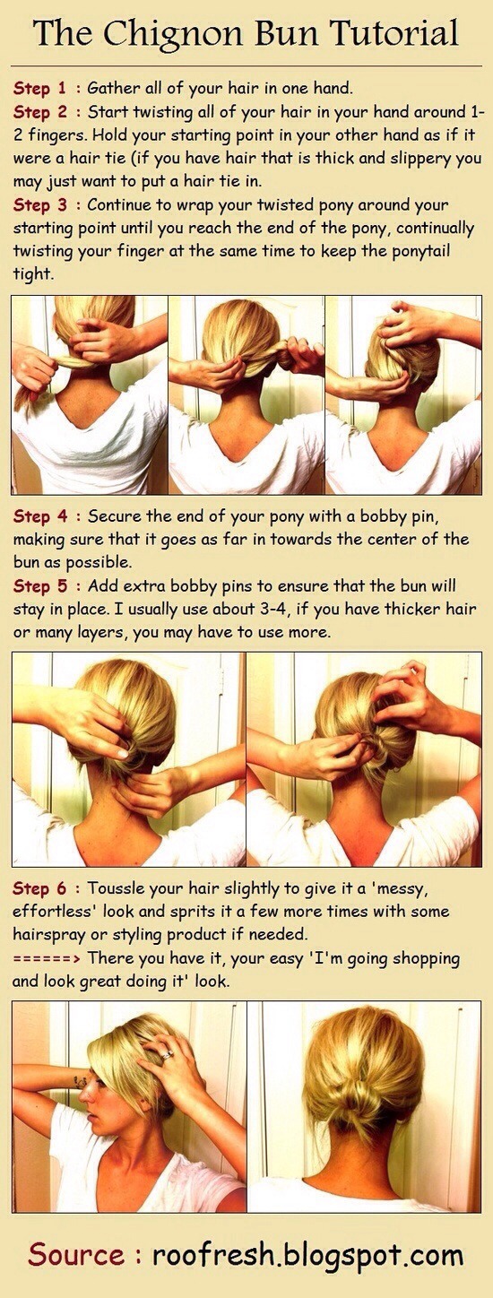 Pretty Hair Bun Tutorials 😜
