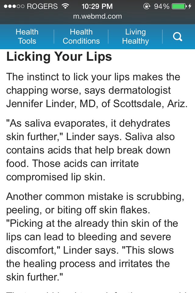 Getting Rid Of Winter Chapped Lips 