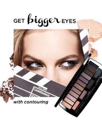Contouring doesn't just stop at your cheekbones. You can change the shape of your eye, depending on how you apply your eye shadow. Uses the three lightest shades (yes, all three) Then, use the moderately deep shades from the palette and sweeps them onto her lid from the outer corner of her eye.
