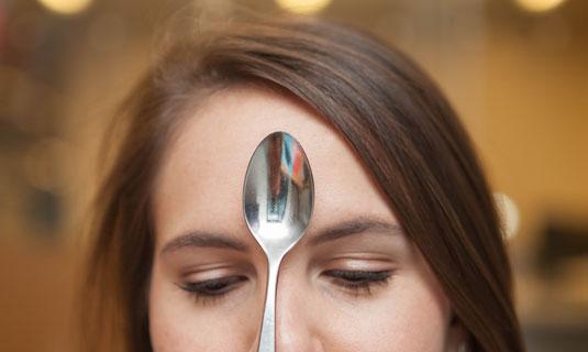 13. Place the back of a hot spoon on a pimple to help heal it. 