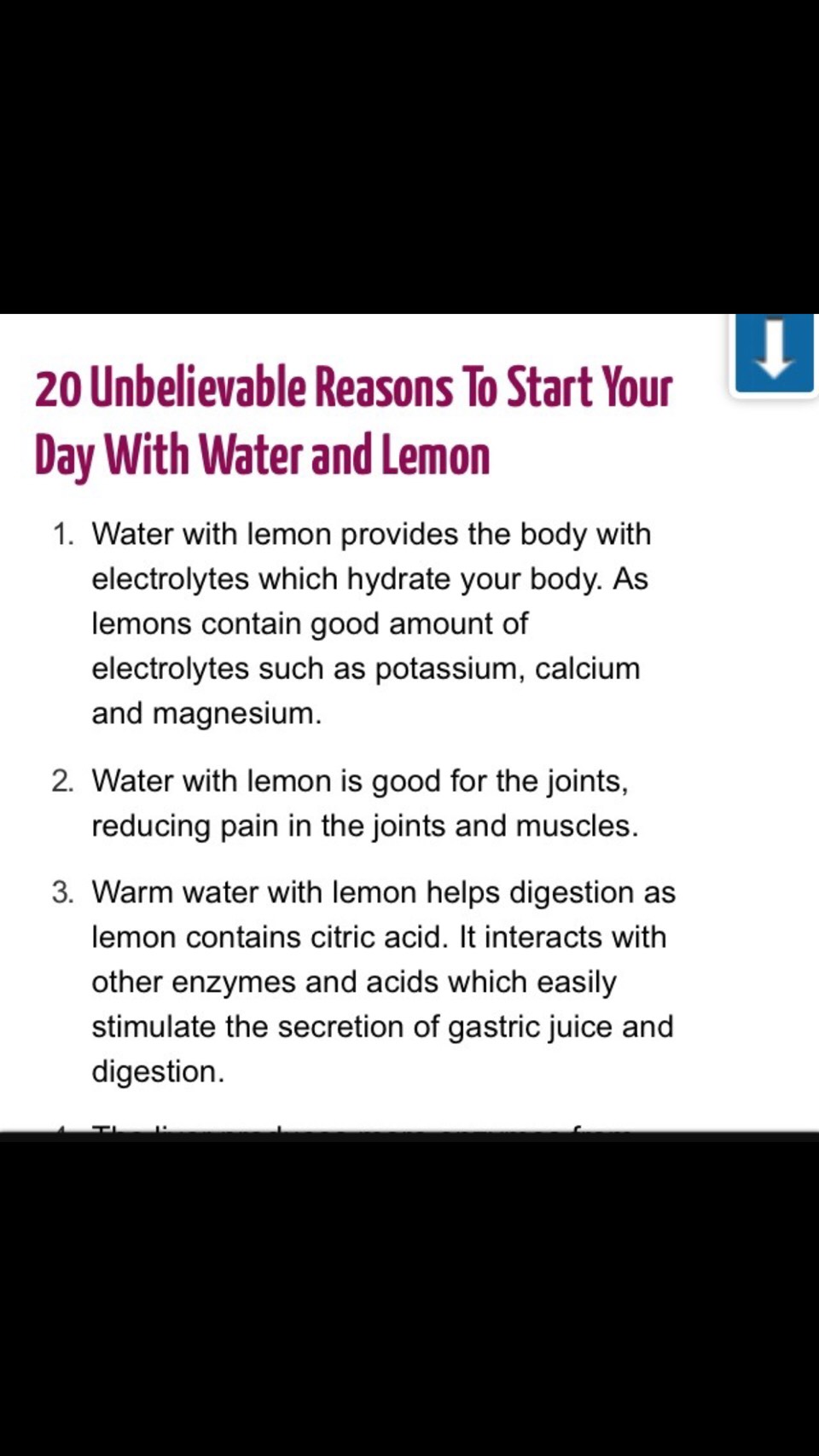 20 Reasons To Drink Lemon Water🍋