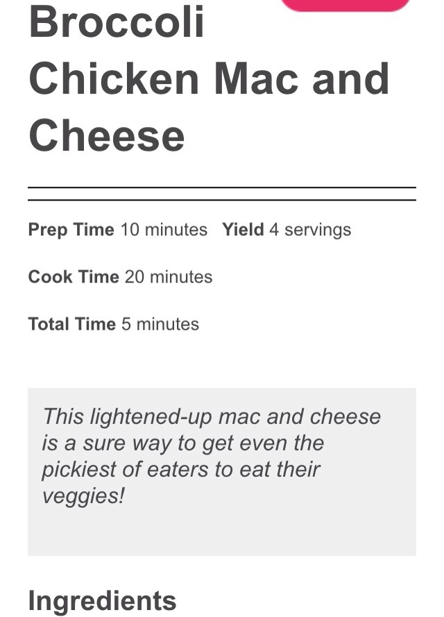 Broccoli Chicken Mac N' Cheese