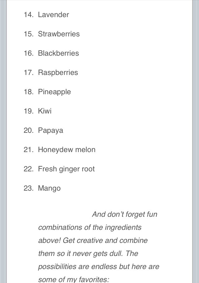 50 Amazing Flavors Water Ideas