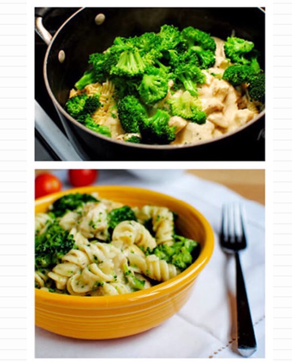 Skinny Chicken And Broccoli Alfredo