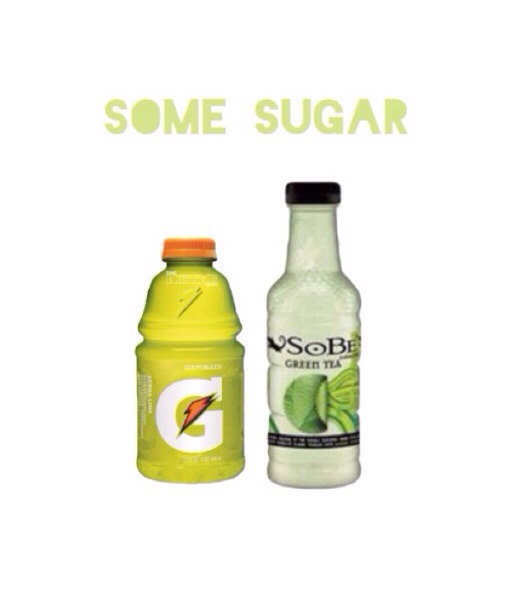 Examples of drinks with some sugar, and again it does not specifically need to be these drinks :)