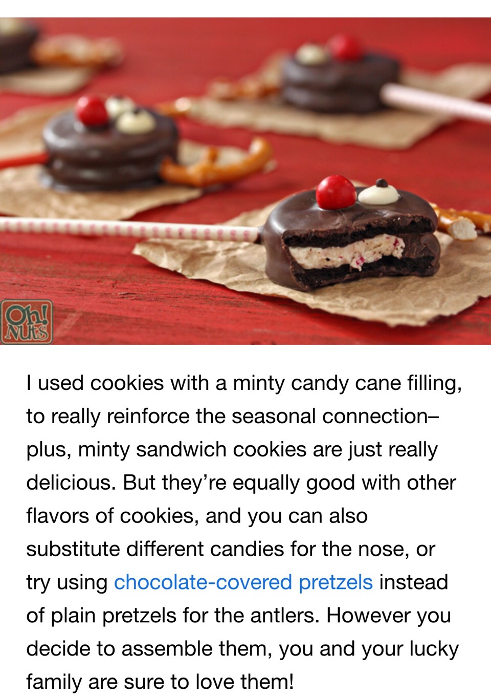 How To Make Reindeer Oreo Cookies Pops. π Step By Step Instructions. ππ»