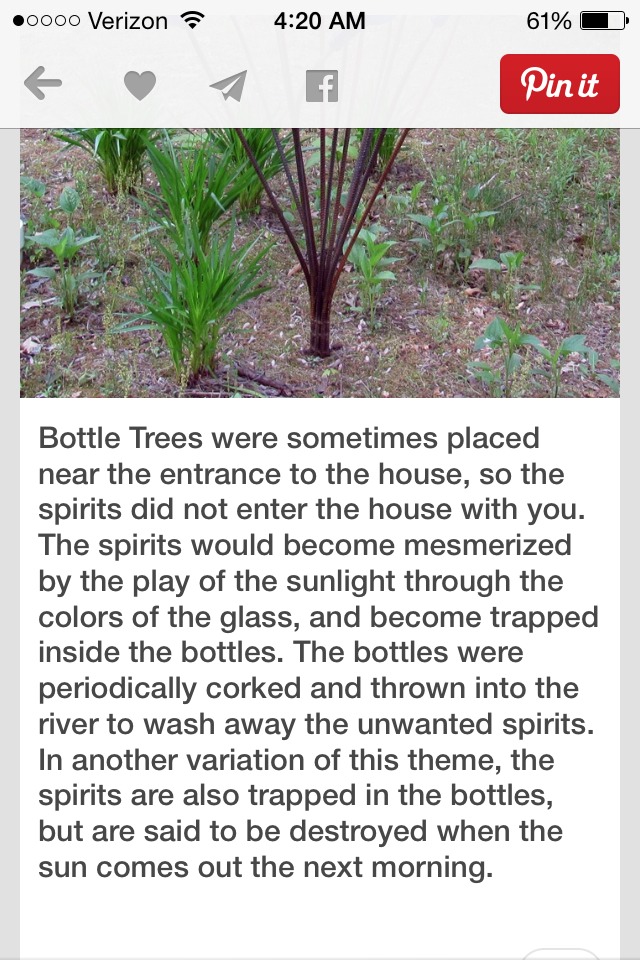 👍❤️History Behind The Glass Bottle Trees❤️👍