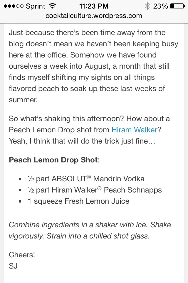 Mixed Drink/shot Recipes! Super Easy! 
