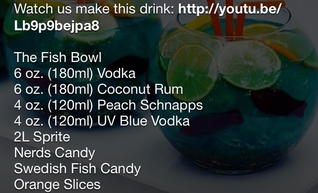 Easiest Fish Bowl Recipe !! 