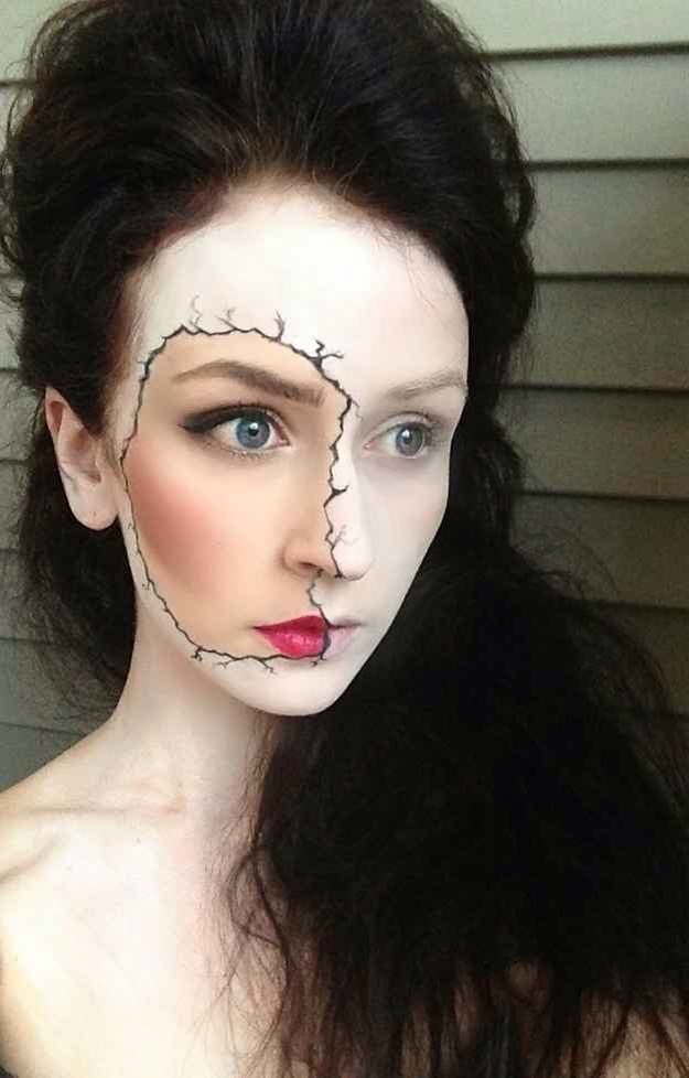 Porcelain Doll Makeup. Sheer elegance. 

