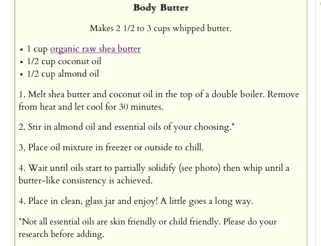 Body Butter Recipe