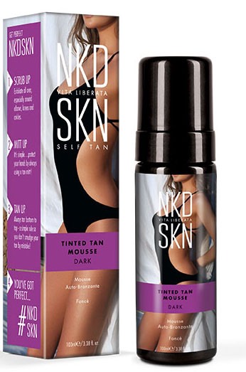 NKD SKN (Naked Skin) Tinted Tan Mousse
I HATED this self tanner! It dried way too fast. It came with a mitt like the fake bake, but when I pumped it on the mitt and rubbed the mitt on my skin it dried within seconds before adding more. Ended up being streaky and blotchy and faded horribly!!