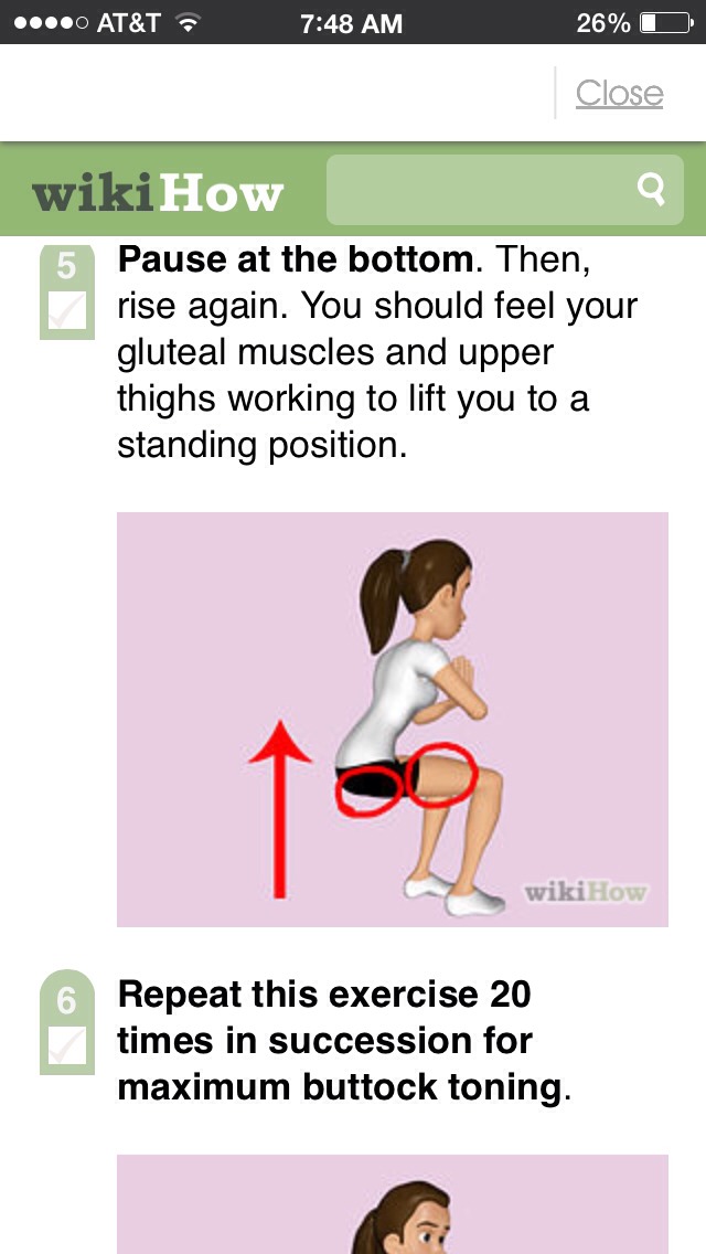 workouts, tips, etc for the healthy behind.