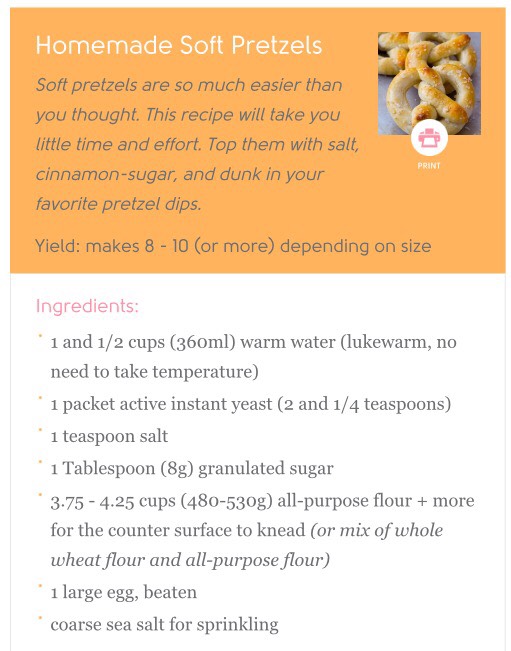 Homemade Soft Pretzels!!
