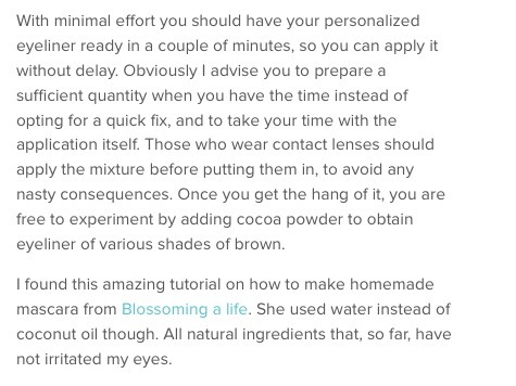 Homemade Natural Eyeliner