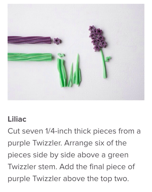 TWIZZLER FLOWER TOPPERS FOR THE PERFECT SPRING CAKE