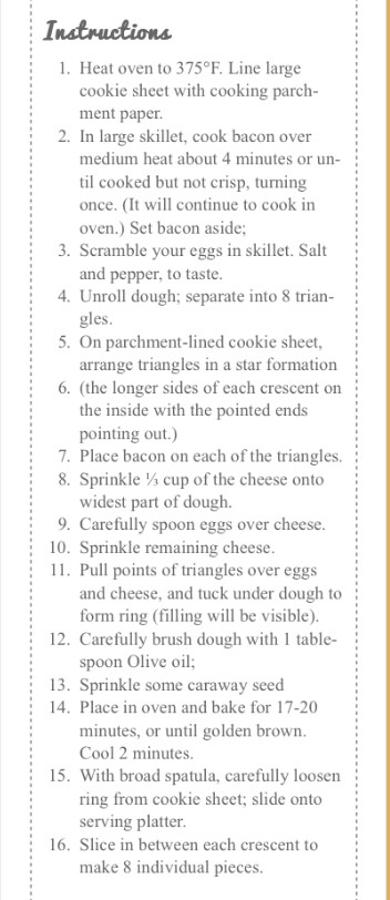 🎀💥💢BACON EGG & CHEESE WREATH RECIPE💢💥🎀