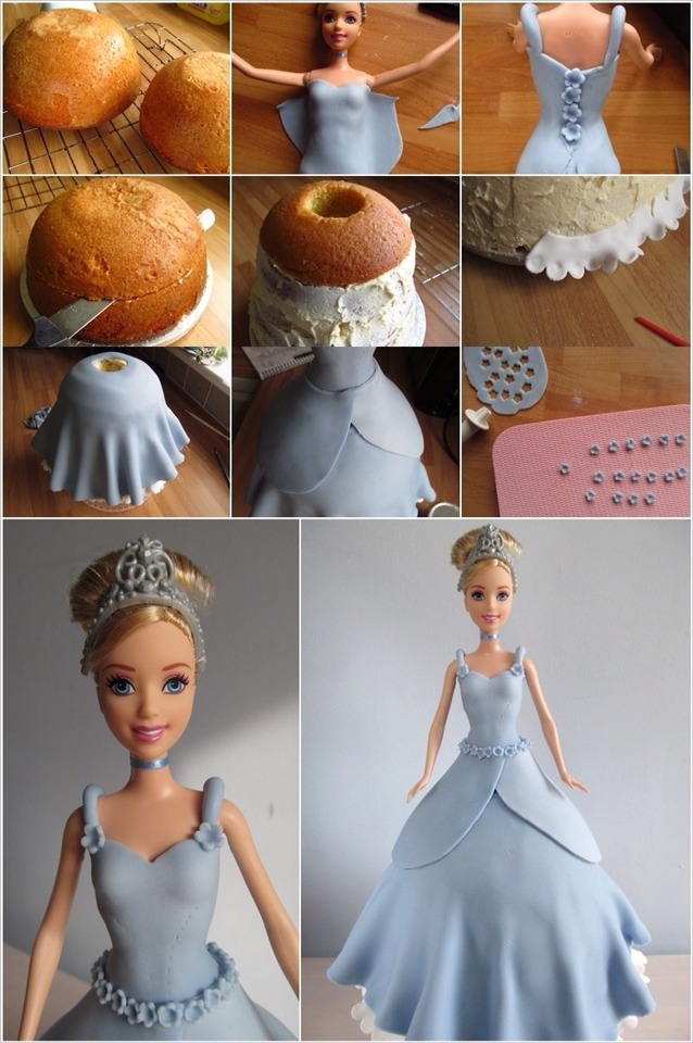 Awesome Tutorials On Doll Cakes. And Step By Step Elsa's Let It Go Cake. 😘