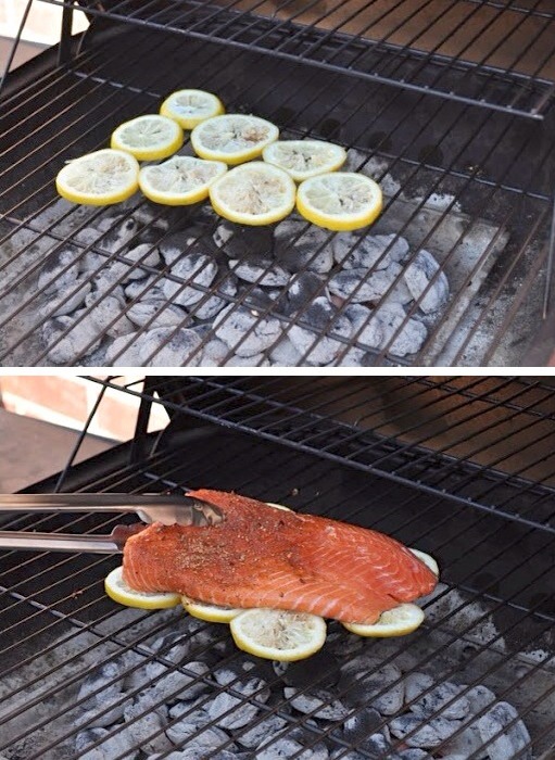 Cook fish on lemons 