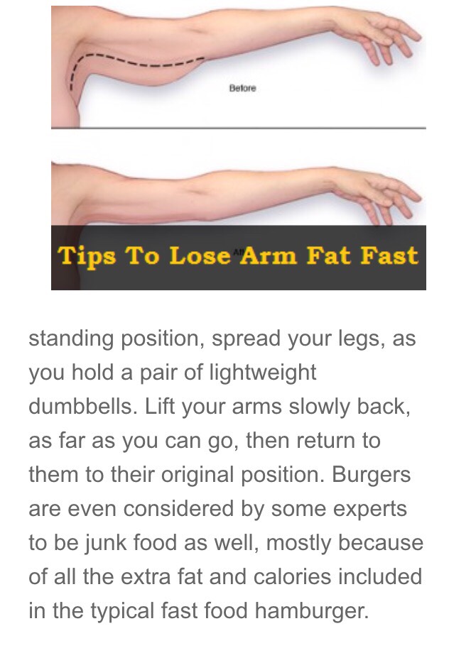 Tips To Lose Arm Fat Fast 💪