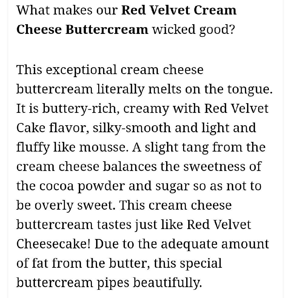 Red Velvet Butter Cream Frosting!!!