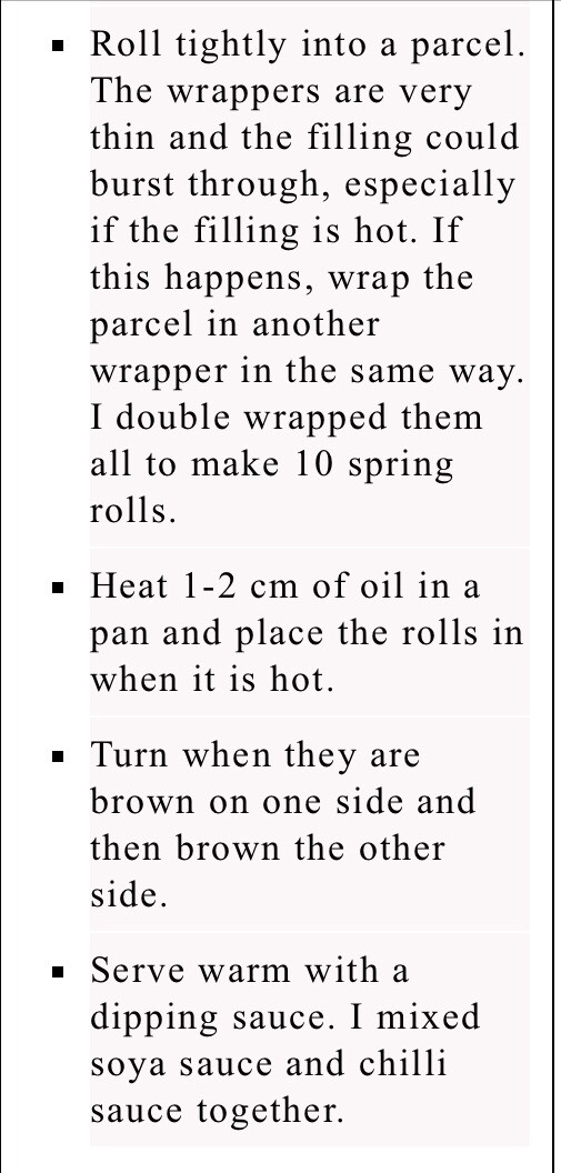 Pork Spring Rolls 