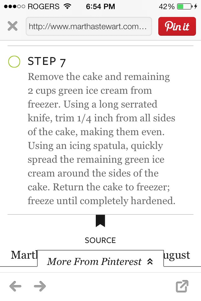 Mint Chocolate Chip Icecream Cake