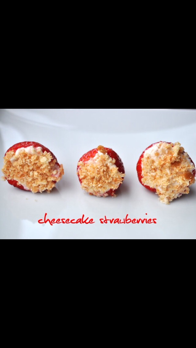 Here's the recipe: http://m.allrecipes.com/recipe/104493/stuffed-strawberries